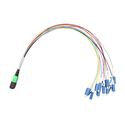 4 núcleos 8 núcleos Cordón de parche Fanout con conector mtp/mpo