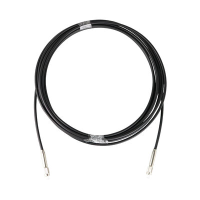 Multimodo 4.8mm LSZH Acero inoxidable negro Cable de parche blindado con conector FC PC